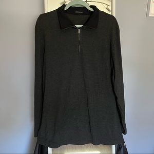 Theory 1/4 (Quarter) Zip Sweater Size Large, Super Comfortable and Versatile